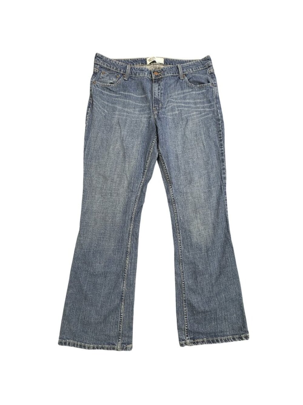 Levi Strauss Signature Bootcut Jeans Womens Size 18M Low Rise Blue Denim Pockets
